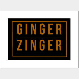 Ginger Zinger, Redhead, Auburn Haired Design, St Patricks Day, Celtic, Red Hair Posters and Art